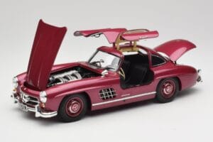 Mercedes 300 SL W198 Ohnivě Červený Minichamps 1:18 180039008 Kov – obrázek 2 z 8