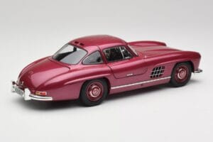 Mercedes 300 SL W198 Ohnivě Červený Minichamps 1:18 180039008 Kov – obrázek 3 z 8