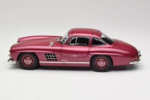 Mercedes 300 SL W198 Ohnivě Červený Minichamps 1:18 180039008 Kov – obrázek 4 z 8