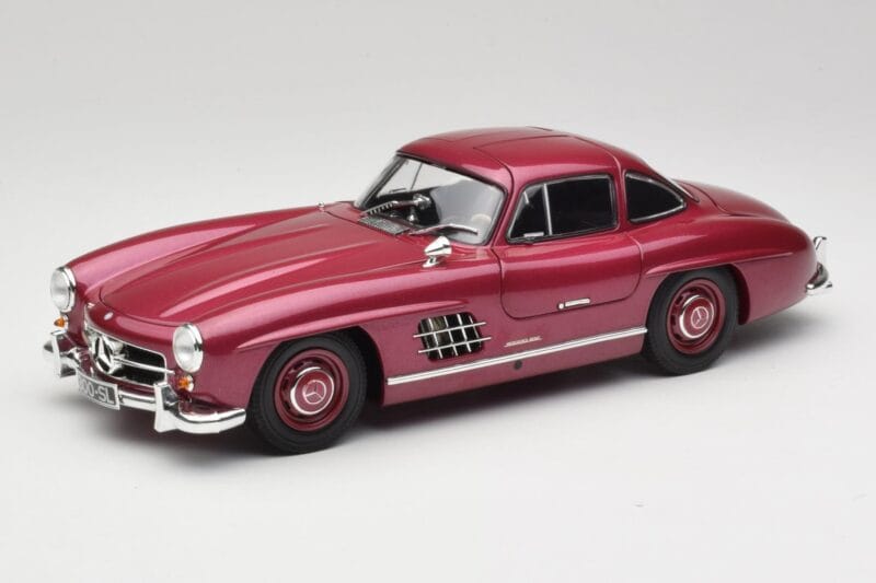 Mercedes 300 SL W198 Ohnivě Červený Minichamps 1:18 180039008 Kov