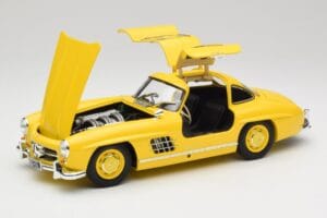 Mercedes 300 SL W198 Světle Žlutý Minichamps 1:18 180039009 Kov – obrázek 2 z 8