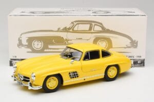 Mercedes 300 SL W198 Světle Žlutý Minichamps 1:18 180039009 Kov – obrázek 8 z 8