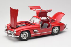 Mercedes 300 SL W198 Red Metallic Bburago 1:18 3013-M1 Kov – obrázek 2 z 8