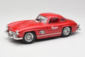 Mercedes 300 SL W198 Red Metallic Bburago 1:18 3013-M1 Kov