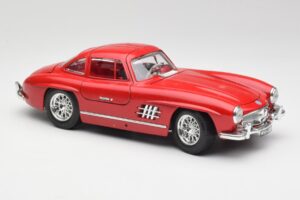 Mercedes 300 SL W198 Red Metallic Bburago 1:18 3013-M1 Kov – obrázek 6 z 8
