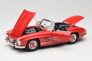 Mercedes 300 SL W198 Roadster Červený S Pevnou Střechou Minichamps 1:18 180039041 Kov – obrázek 2 z 8