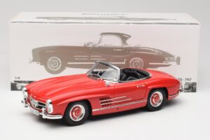 Mercedes 300 SL W198 Roadster Červený S Pevnou Střechou Minichamps 1:18 180039041 Kov – obrázek 8 z 8