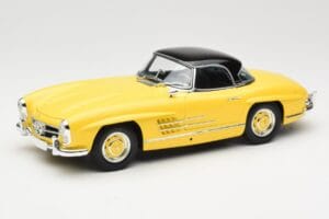 Mercedes 300 SL W198 Roadster Hardtop Signal Yellow Minichamps 1:18 180039044 Kov – obrázek 3 z 9