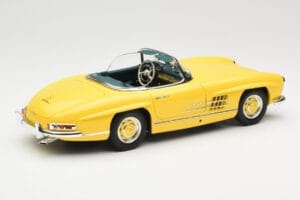 Mercedes 300 SL W198 Roadster Hardtop Signal Yellow Minichamps 1:18 180039044 Kov – obrázek 4 z 9