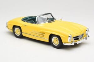 Mercedes 300 SL W198 Roadster Hardtop Signal Yellow Minichamps 1:18 180039044 Kov – obrázek 7 z 9