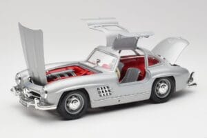 Mercedes 300 SL W198 Gullwing Silver Šedý Bburago 1:18 3513 Kov – obrázek 2 z 8