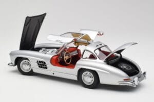Mercedes 300 SL W198 Gullwing Stříbrný Metalíza Minichamps 1:18 B66040379 Kov – obrázek 5 z 8