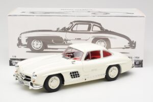 Mercedes 300 SL W198 Bílý Minichamps 1:18 180039006 Kov – obrázek 8 z 8