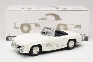 Mercedes 300 SL W198 Roadster Bílý Se Střechou Soft Top Minichamps 1:18 180039034 Kov – obrázek 9 z 9