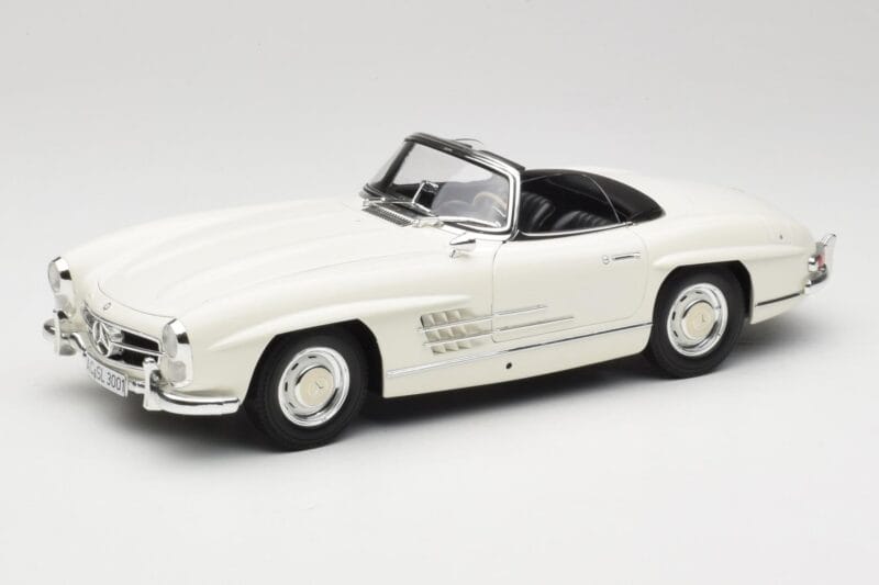 Mercedes 300 SL W198 Roadster Bílý Se Střechou Soft Top Minichamps 1:18 180039034 Kov