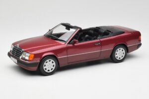 Mercedes 300CE-24 A124 Kabriolet Almandine Červený Metalíza Norev 1:18 B66040616 Kov