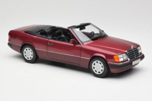 Mercedes 300CE-24 A124 Kabriolet Almandine Červený Metalíza Norev 1:18 B66040616 Kov – obrázek 6 z 8