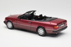 Mercedes 300CE-24 A124 Kabriolet Almandine Červený Metalíza Norev 1:18 B66040616 Kov – obrázek 7 z 8