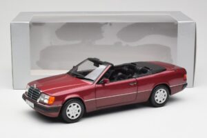 Mercedes 300CE-24 A124 Kabriolet Almandine Červený Metalíza Norev 1:18 B66040616 Kov – obrázek 8 z 8