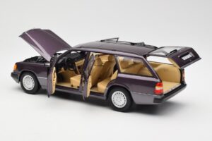 Mercedes 300D S124 T-Model Bornit Edice Dealer Norev 1:18 B66040701 Kov – obrázek 5 z 8