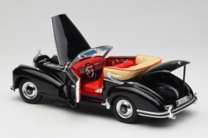 Mercedes 300S W188 Roadster Černý Welly 1:18 801-3271398 Kov – obrázek 5 z 8