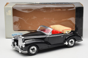 Mercedes 300S W188 Roadster Černý Welly 1:18 801-3271398 Kov – obrázek 8 z 8