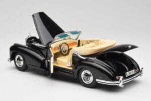 Mercedes 300SC W188 Obsidian Černý Maisto 1:18 806B Kov – obrázek 5 z 8