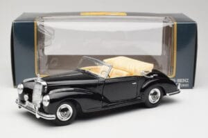 Mercedes 300SC W188 Obsidian Černý Maisto 1:18 806B Kov – obrázek 8 z 8