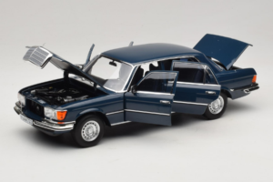 Mercedes 350 SEL W116 Hansa Blue Norev 1:18 183976 Kov – obrázek 2 z 8