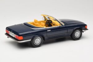 Mercedes 350 SL R107 Tmavě Modrý Sun Star 1:18 MB003 Kov – obrázek 3 z 8