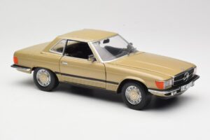 Mercedes 350 SL R107 Zlatý Sun Star 1:18 MB004 Kov – obrázek 6 z 8