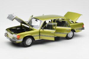Mercedes 450 SEL W116 Citrus Zelený Edice Dealer Norev 1:18 B66040683 Kov – obrázek 2 z 8