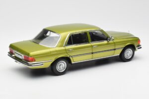Mercedes 450 SEL W116 Citrus Zelený Edice Dealer Norev 1:18 B66040683 Kov – obrázek 3 z 8