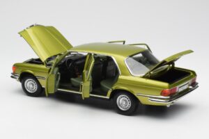 Mercedes 450 SEL W116 Citrus Zelený Edice Dealer Norev 1:18 B66040683 Kov – obrázek 5 z 8