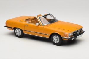 Mercedes 450 SL R107 Cayenne Orange Norev 1:18 183350 Kov – obrázek 8 z 10