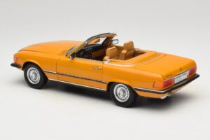Mercedes 450 SL R107 Cayenne Orange Norev 1:18 183350 Kov – obrázek 9 z 10