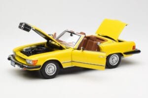 Mercedes 450SL R107 Žlutý US Version Norev 1:18 183727 Kov – obrázek 2 z 9