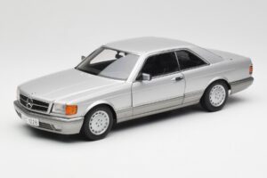 Mercedes 500 SEC C126 Stříbrný AUTOart 1:18 76212 Kov