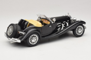 Mercedes 500K Roadster Černý Bburago 1:18 3020-P2 Kov – obrázek 3 z 8