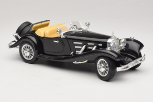 Mercedes 500K Roadster Černý Bburago 1:18 3020-P2 Kov – obrázek 6 z 8