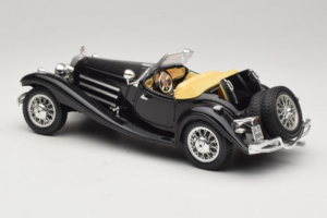 Mercedes 500K Roadster Černý Bburago 1:18 3020-P2 Kov – obrázek 7 z 8