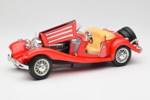 Mercedes 500K Roadster Červený Bburago 1:18 3020 Kov – obrázek 2 z 8