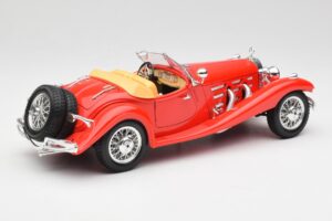 Mercedes 500K Roadster Červený Bburago 1:18 3020 Kov – obrázek 3 z 8
