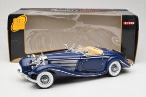 Mercedes 500K Special Roadster Modrý Maisto 1:18 56059 Kov – obrázek 8 z 8