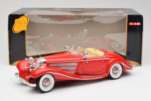 Mercedes 500K Special Roadster Červený Maisto 1:18 56058 Kov – obrázek 8 z 8