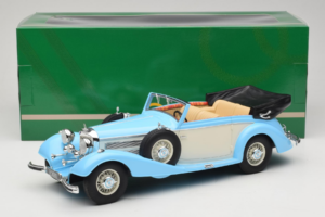 Mercedes 540K Kabriolet Modrý Bílý Cult Models 1:18 CML184-2 Kov – obrázek 6 z 6