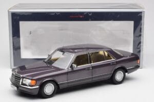 Mercedes 560 SEL W126 Fialový Metallic Norev 1:18 183544 Kov – obrázek 8 z 8