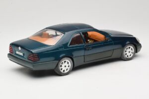 Mercedes 600 SEC C140 Zelený Majorette 1:18 4418 Kov – obrázek 3 z 8