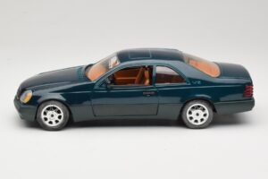 Mercedes 600 SEC C140 Zelený Majorette 1:18 4418 Kov – obrázek 4 z 8