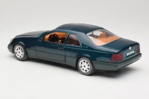 Mercedes 600 SEC C140 Zelený Majorette 1:18 4418 Kov – obrázek 7 z 8